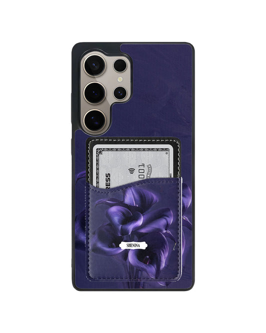 Android Phone Wallet Case - Midnight Bloom