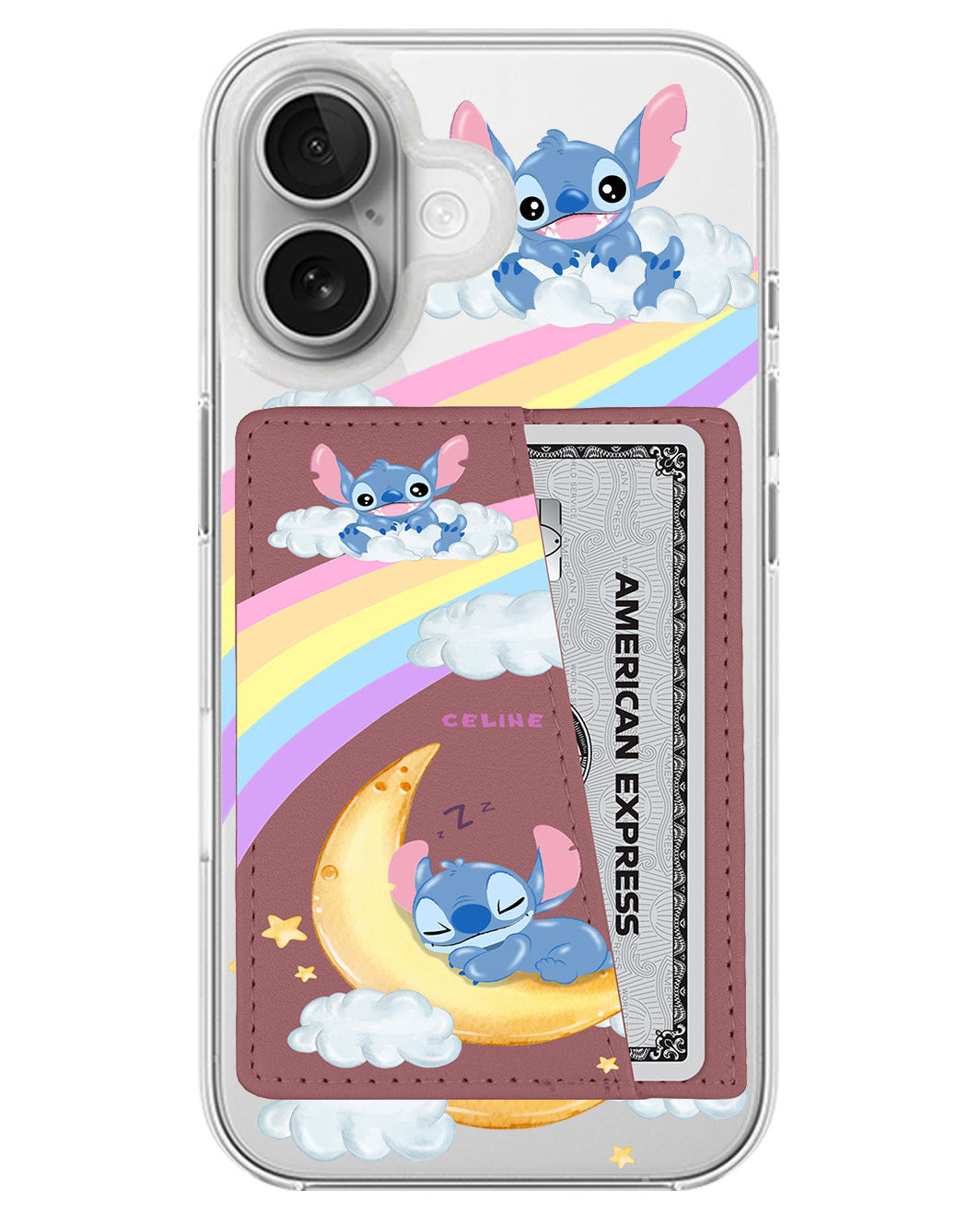 iPhone Leather Wallet Case - Sleepy Stitch