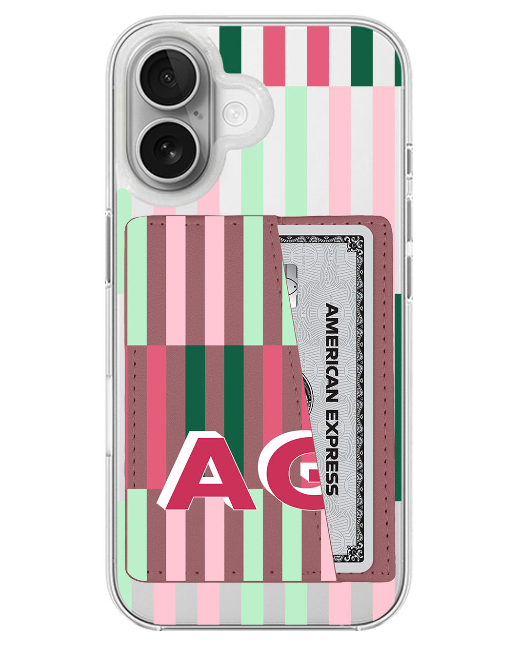 iPhone Leather Wallet Case - Watermelon Avenue B