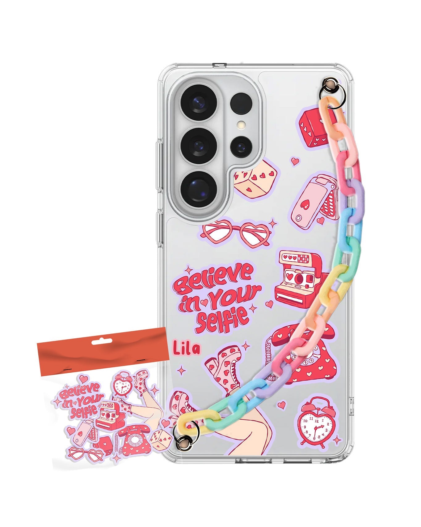 Android Chain Strap Case - Glam Girl
