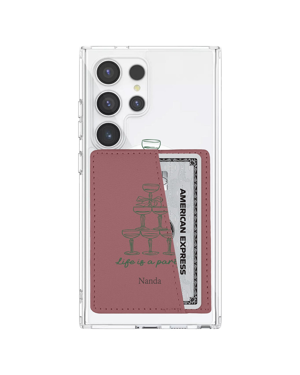 Android Leather Wallet Case - Life Is A Party
