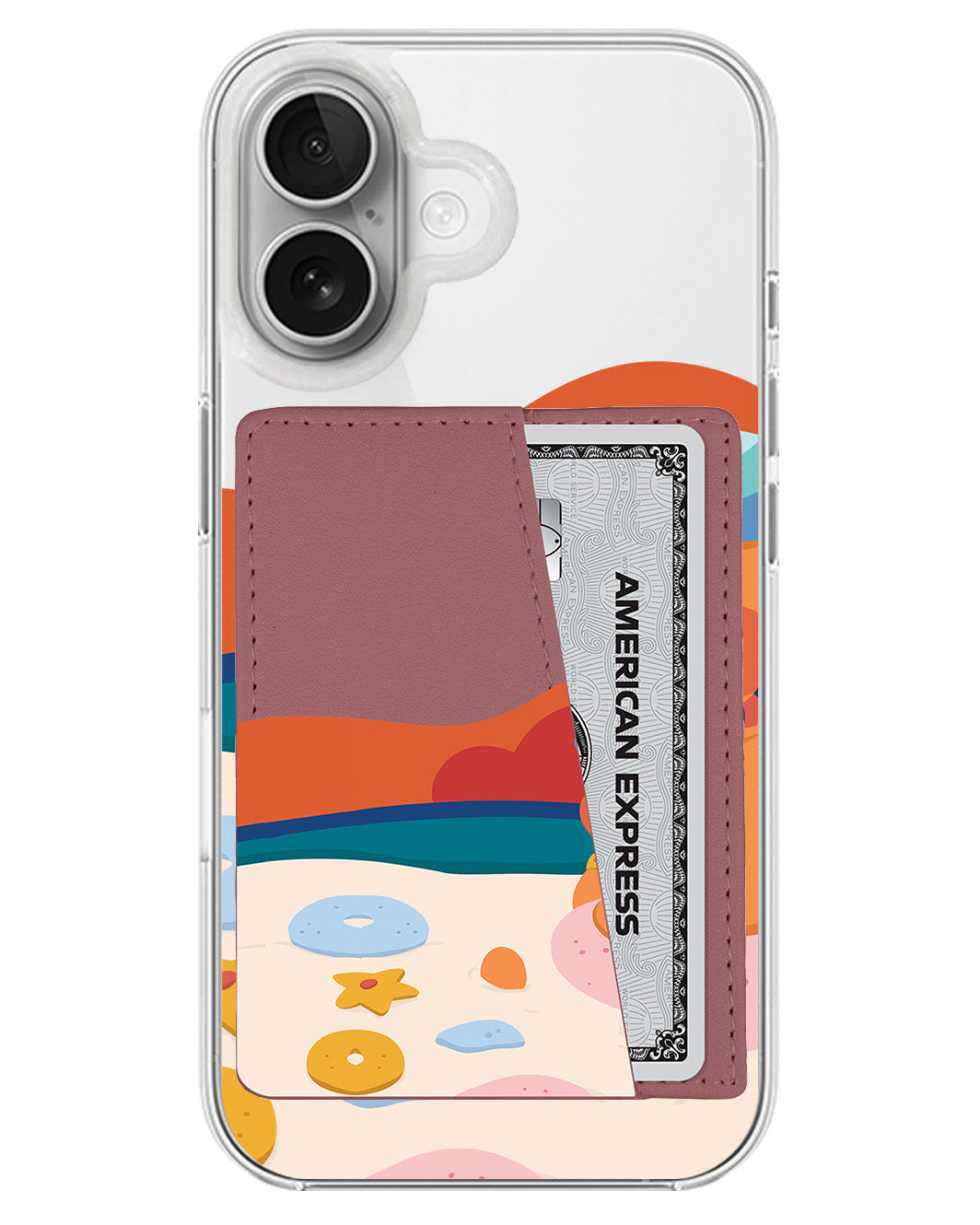 iPhone Leather Wallet Case - Beach Day Out