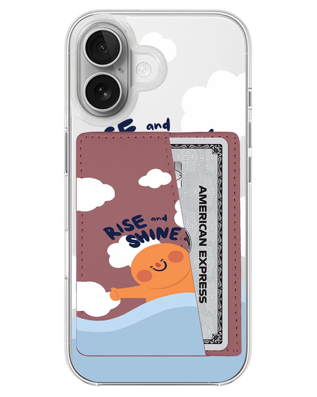 iPhone Leather Wallet Case - Rise And Shine