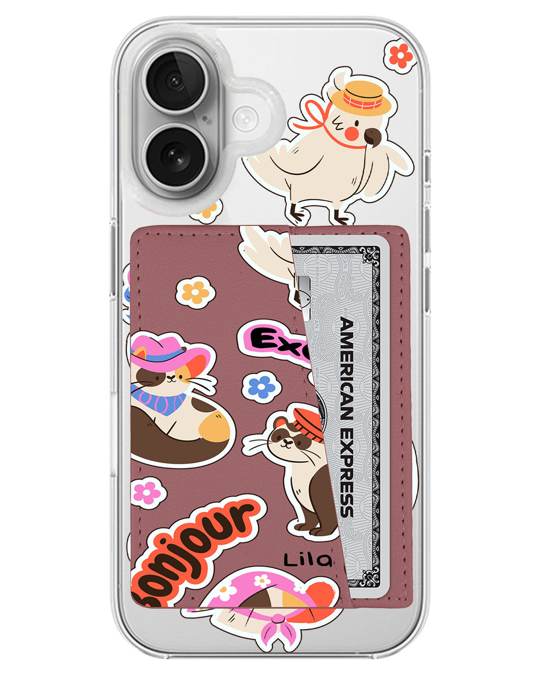 iPhone Leather Wallet Case - Cattitude On Point