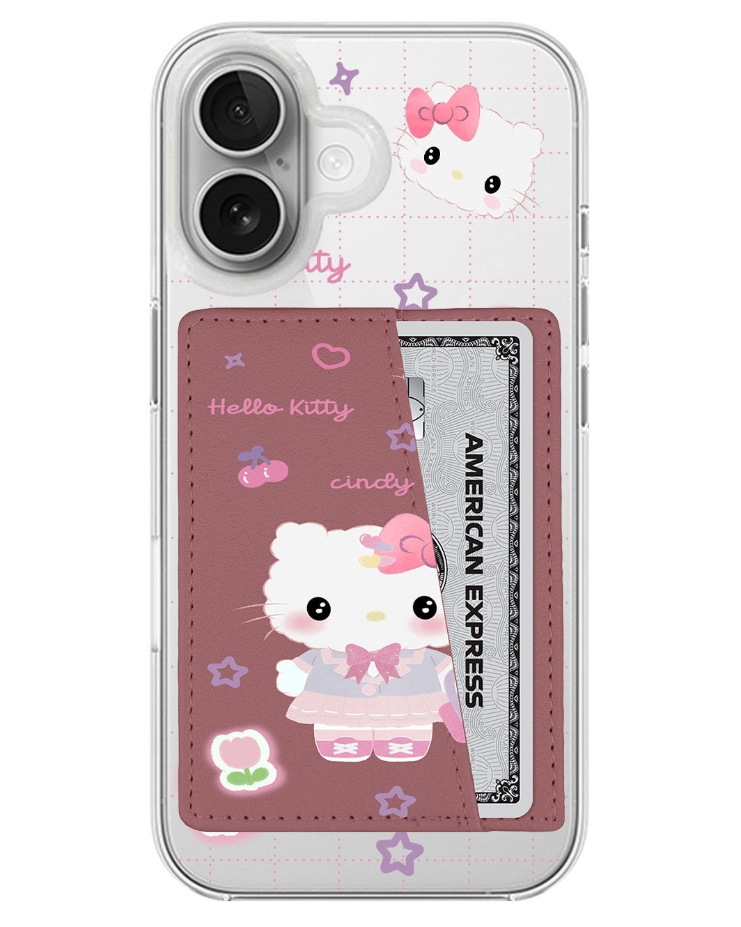 iPhone Leather Wallet Case - Kitty Fashion