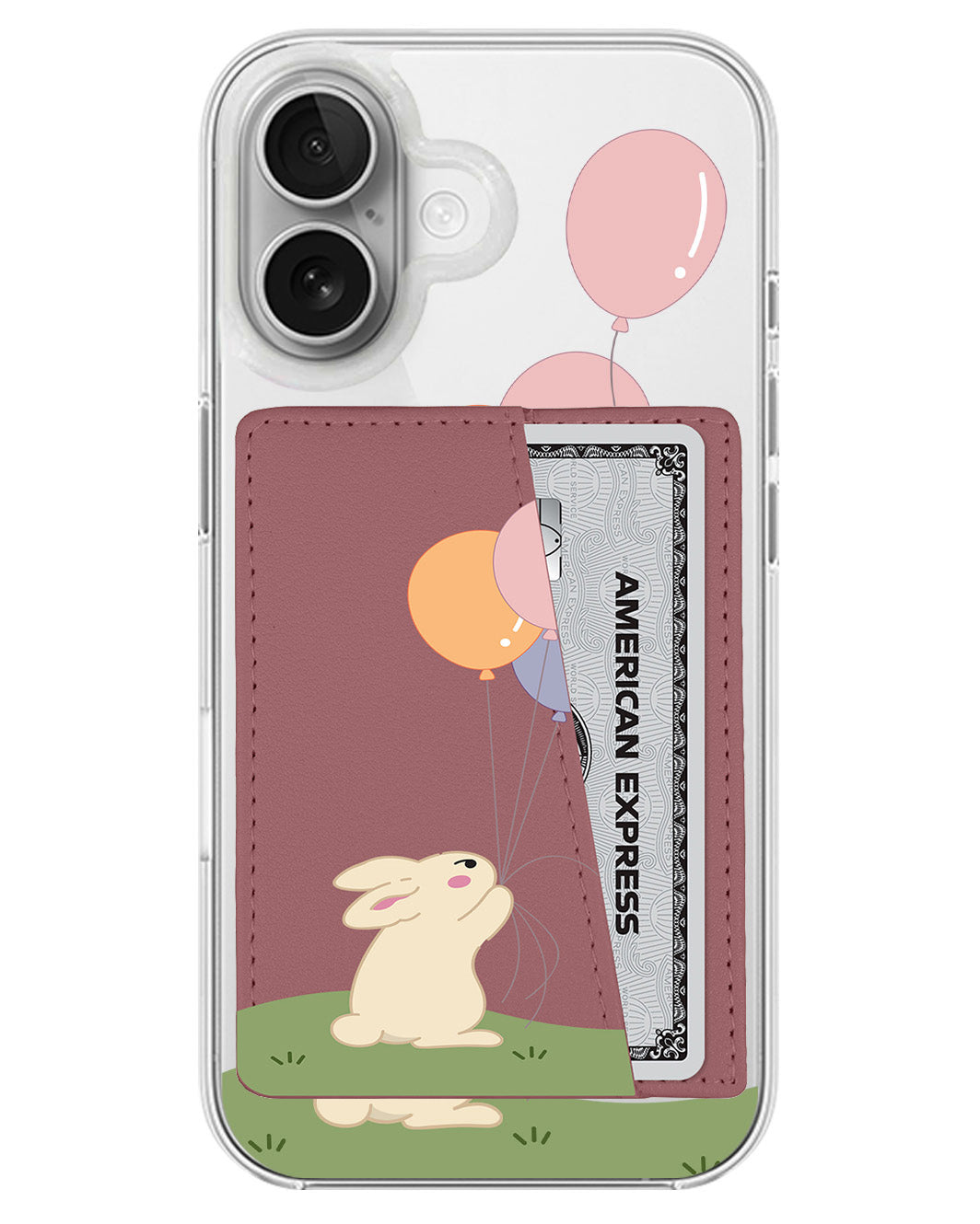 iPhone Leather Wallet Case - Bunny