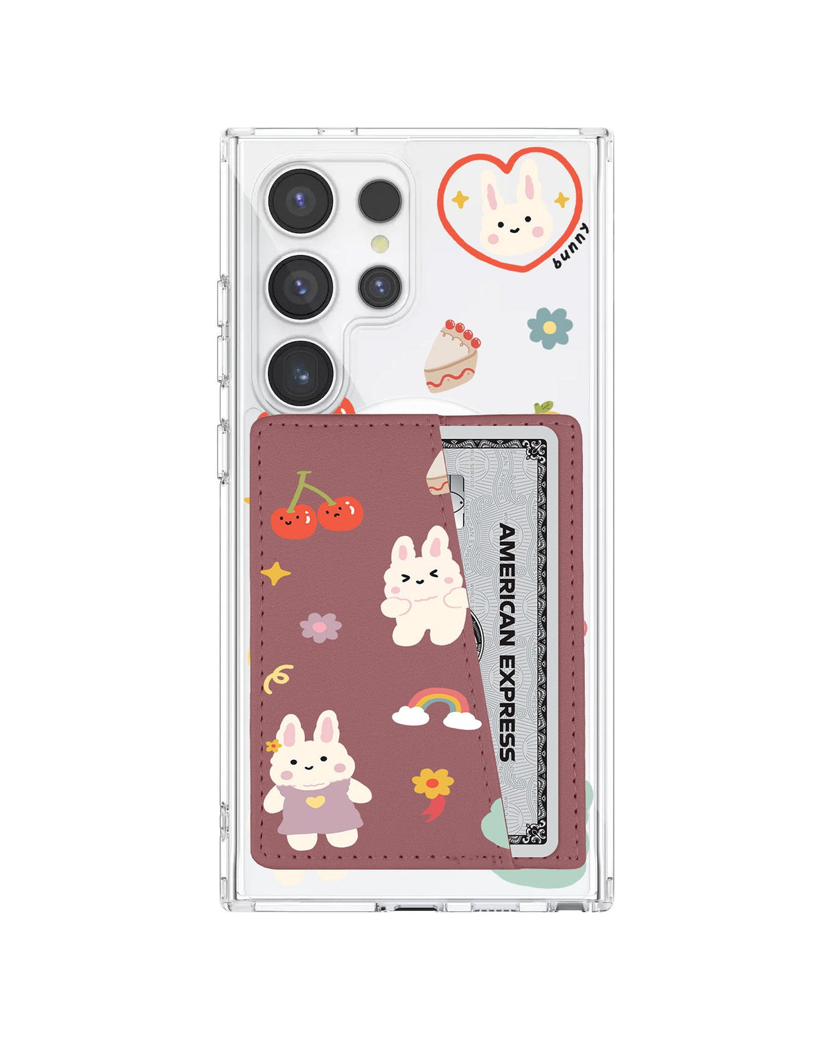Android Leather Wallet Case - Bunny Life