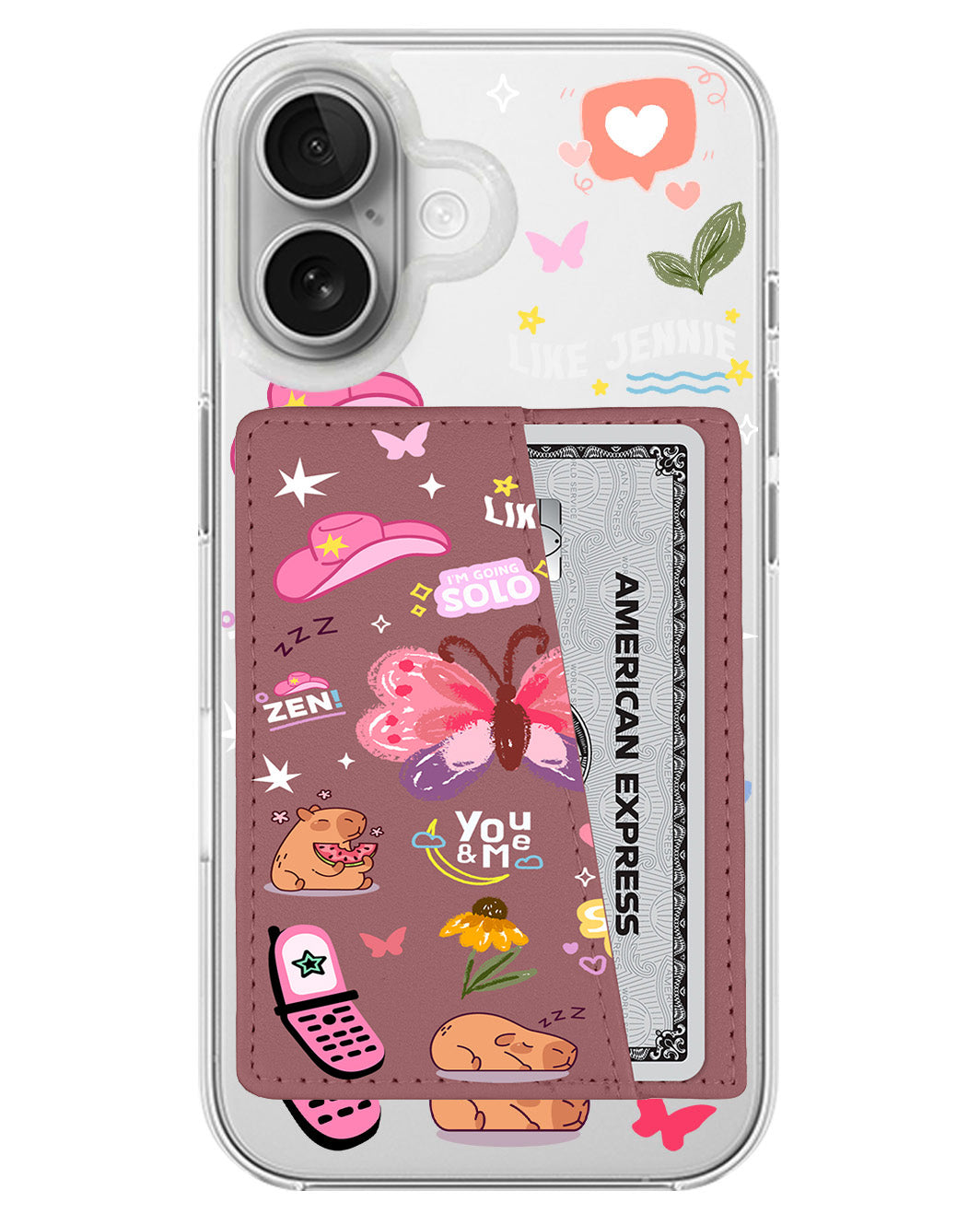 iPhone Leather Wallet Case - Jennie