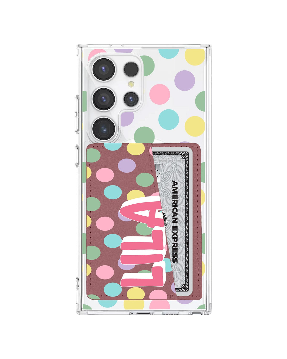 Android Leather Wallet Case - Dotty Delight