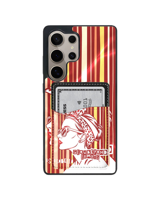 Android Phone Wallet Case - Bold in Red