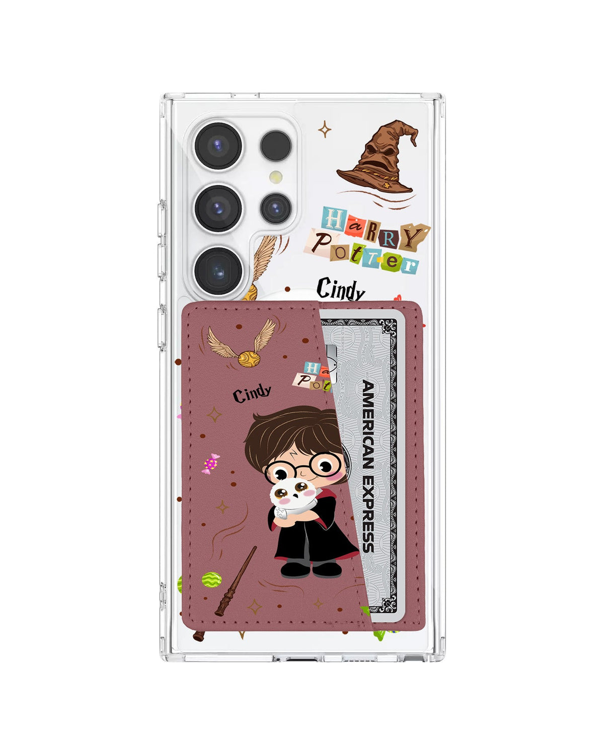 Android Leather Wallet Case - Harry & Hedwig