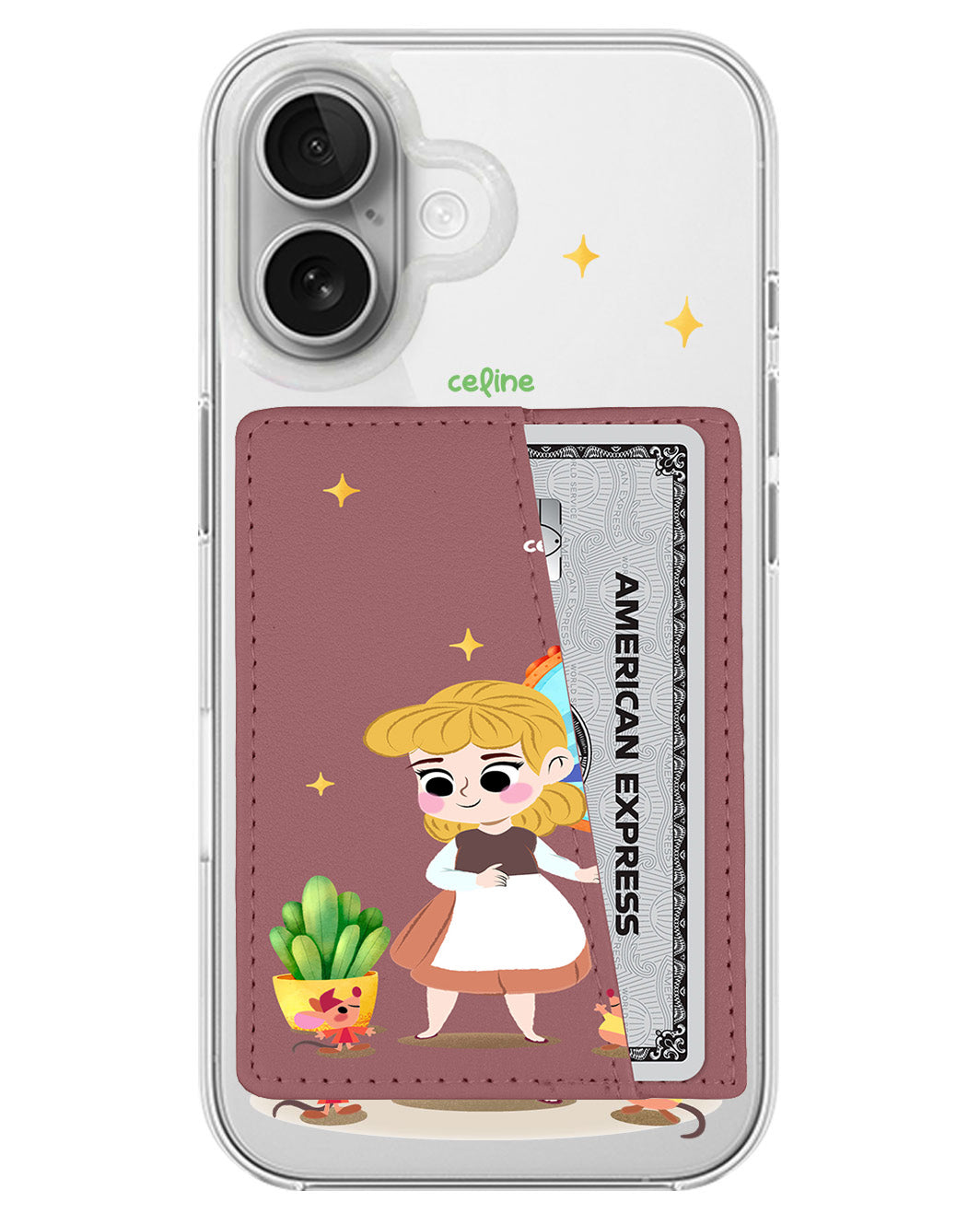 iPhone Leather Wallet Case - Cinderella