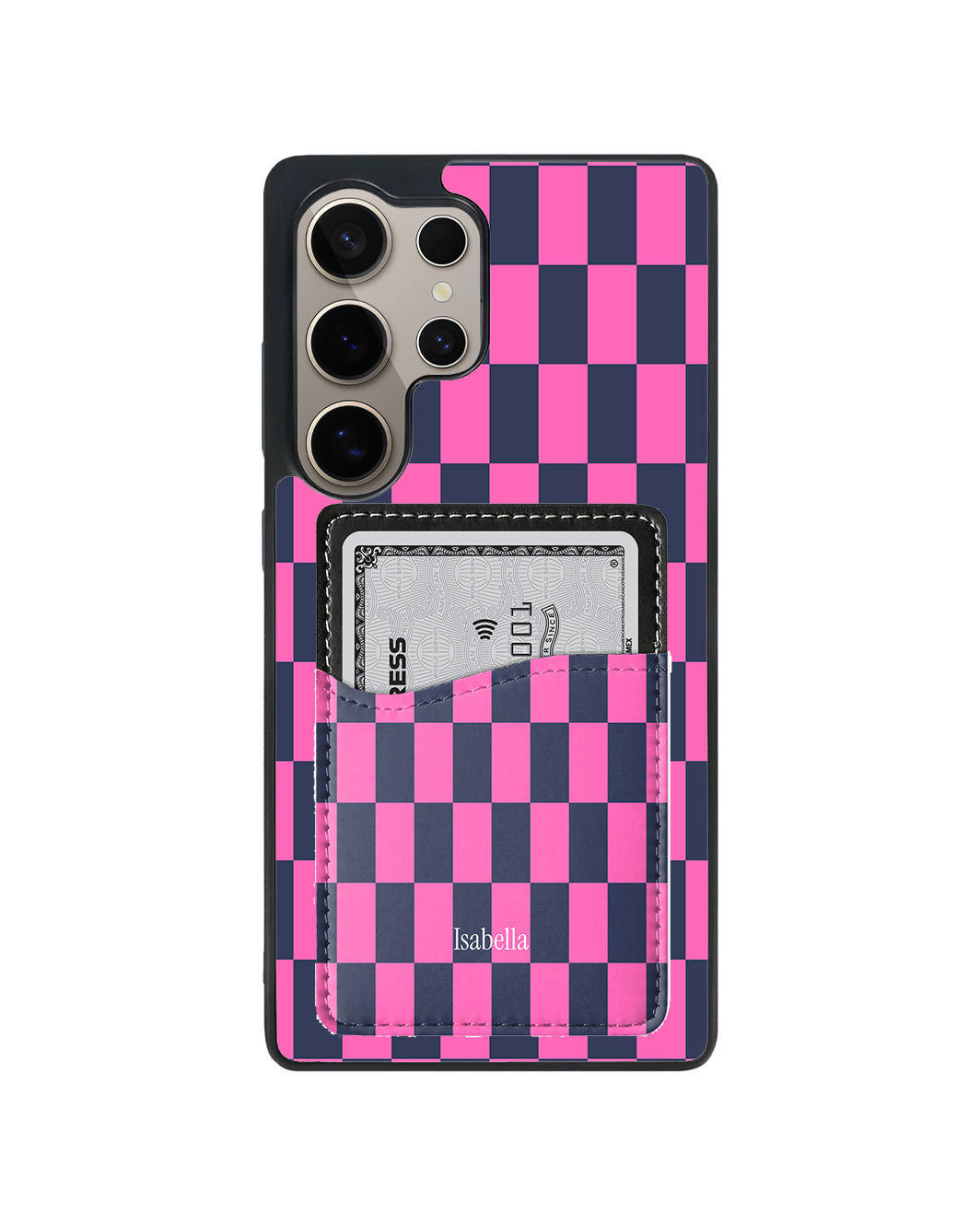 Android Phone Wallet Case - Pink pixel