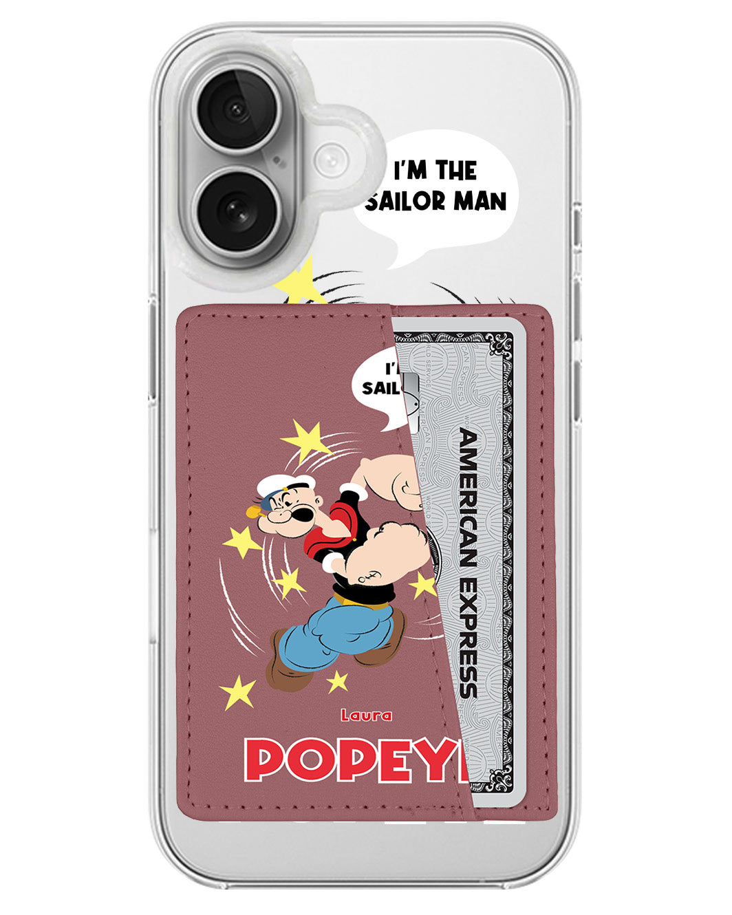 iPhone Leather Wallet Case - I'm The Sailor Man