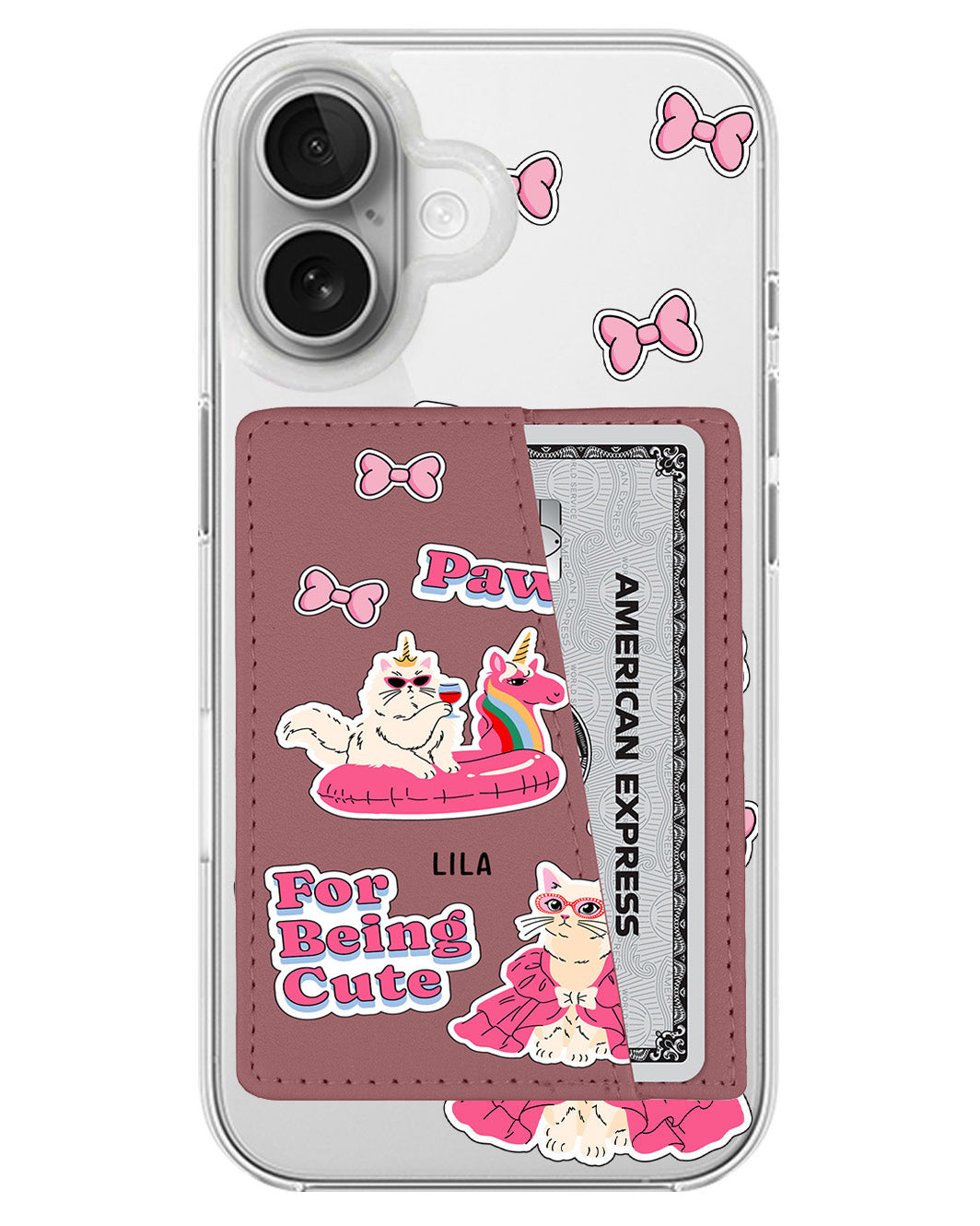 iPhone Leather Wallet Case - Princess Catnergy