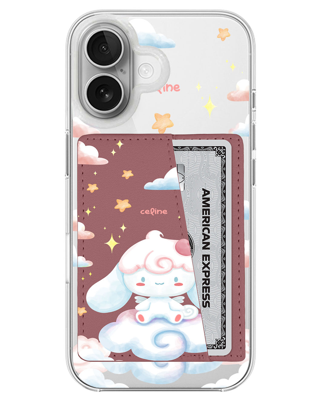 iPhone Leather Wallet Case - Cinnamoroll