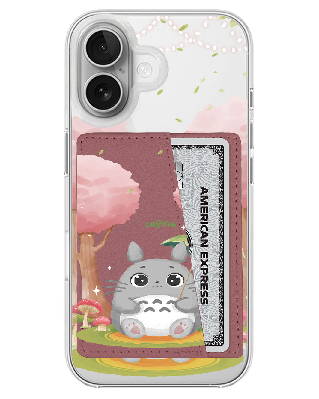 iPhone Leather Wallet Case - Totoro 1