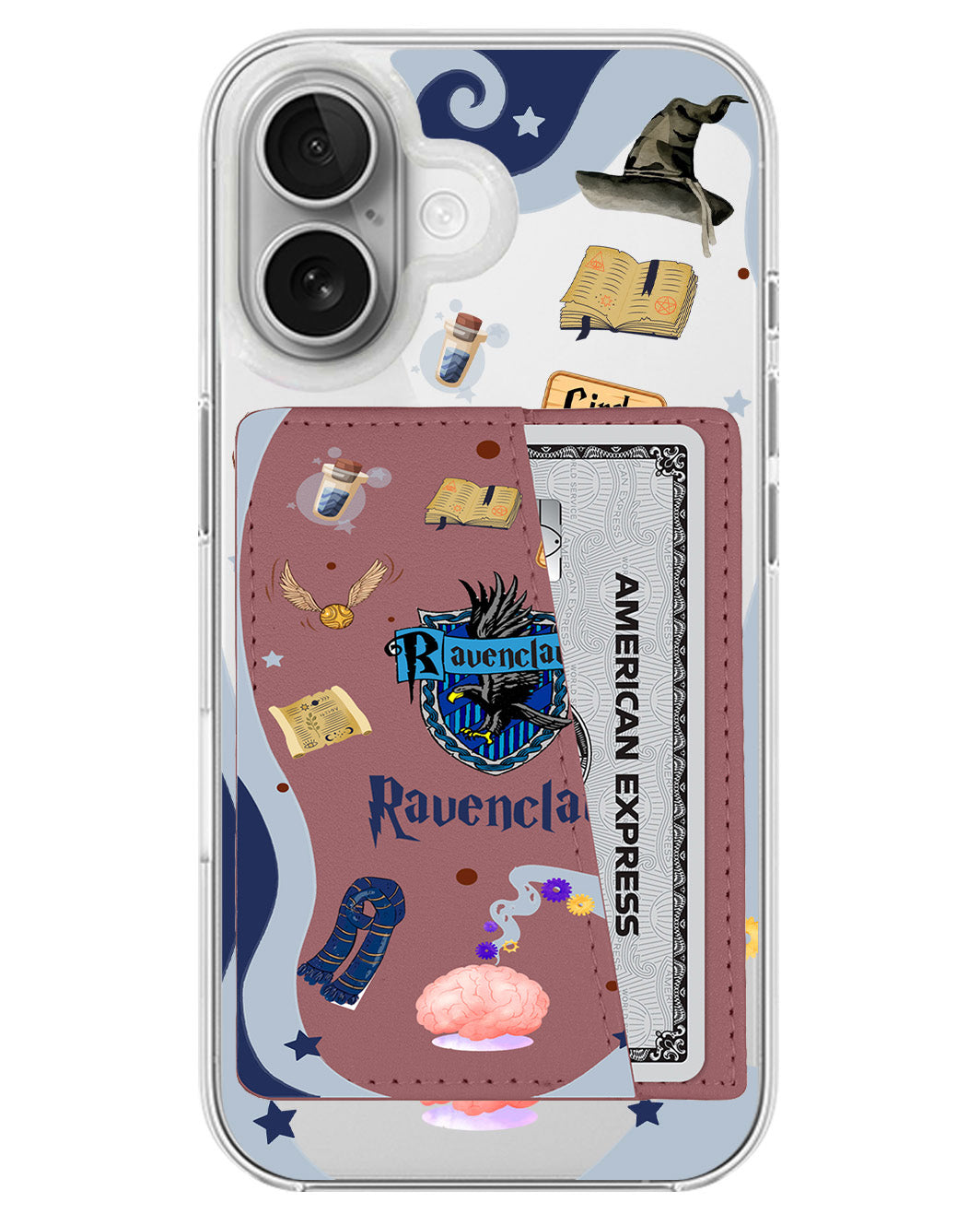iPhone Leather Wallet Case - Ravenclaw