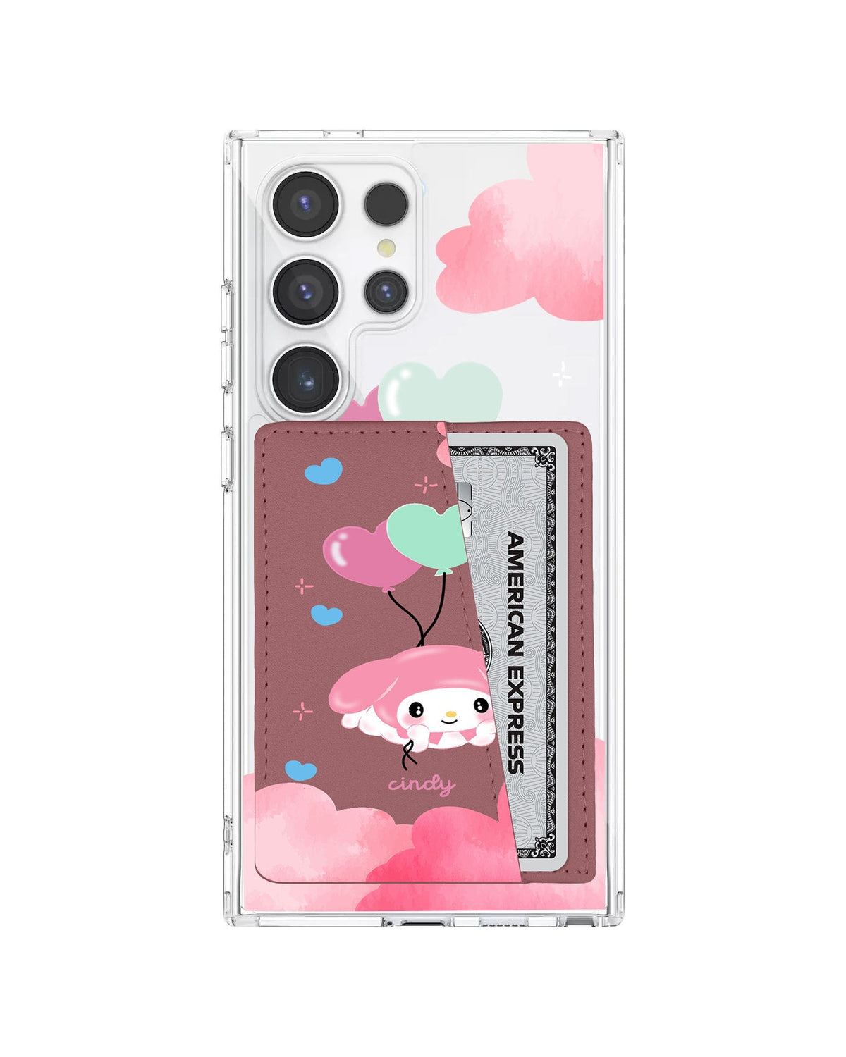 Android Leather Wallet Case - Balloon Melody
