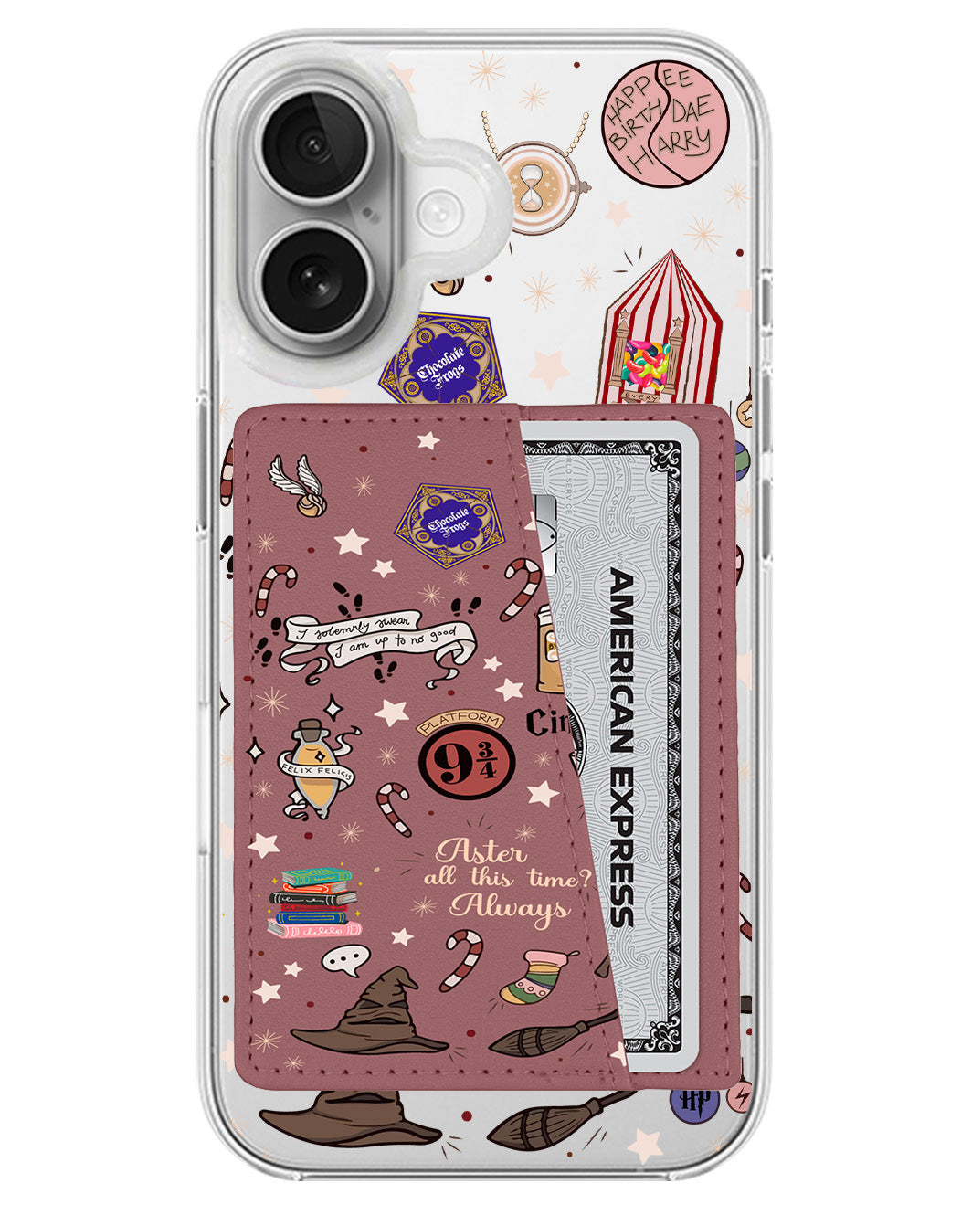 iPhone Leather Wallet Case - Magic Potter