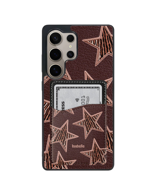 Android Phone Wallet Case - Rustic stars