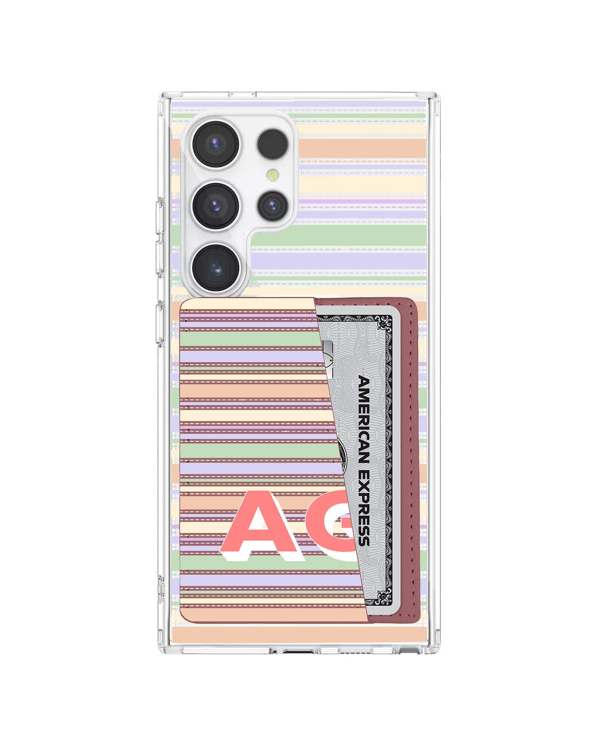 Android Leather Wallet Case - Dreamy Pastels B