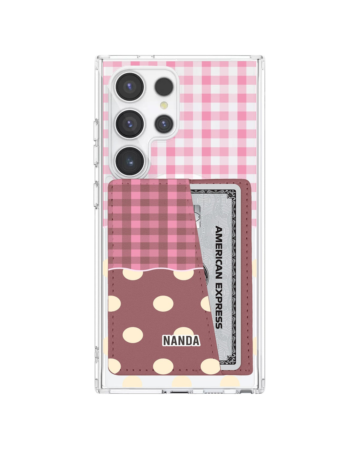 Android Leather Wallet Case - Pink Picnic Day