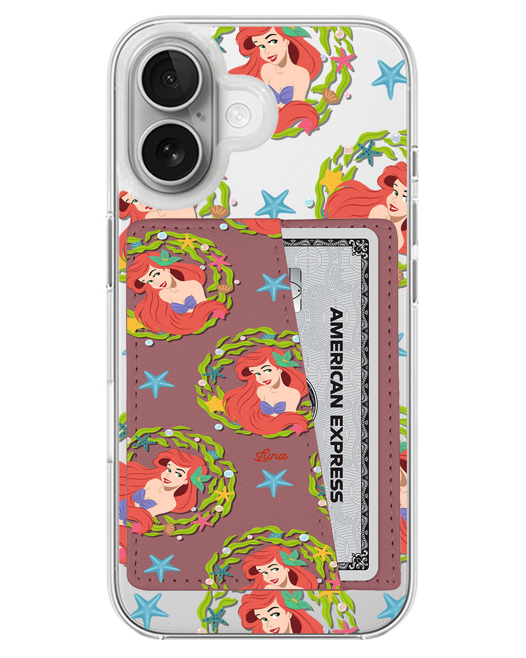iPhone Leather Wallet Case - Ariel