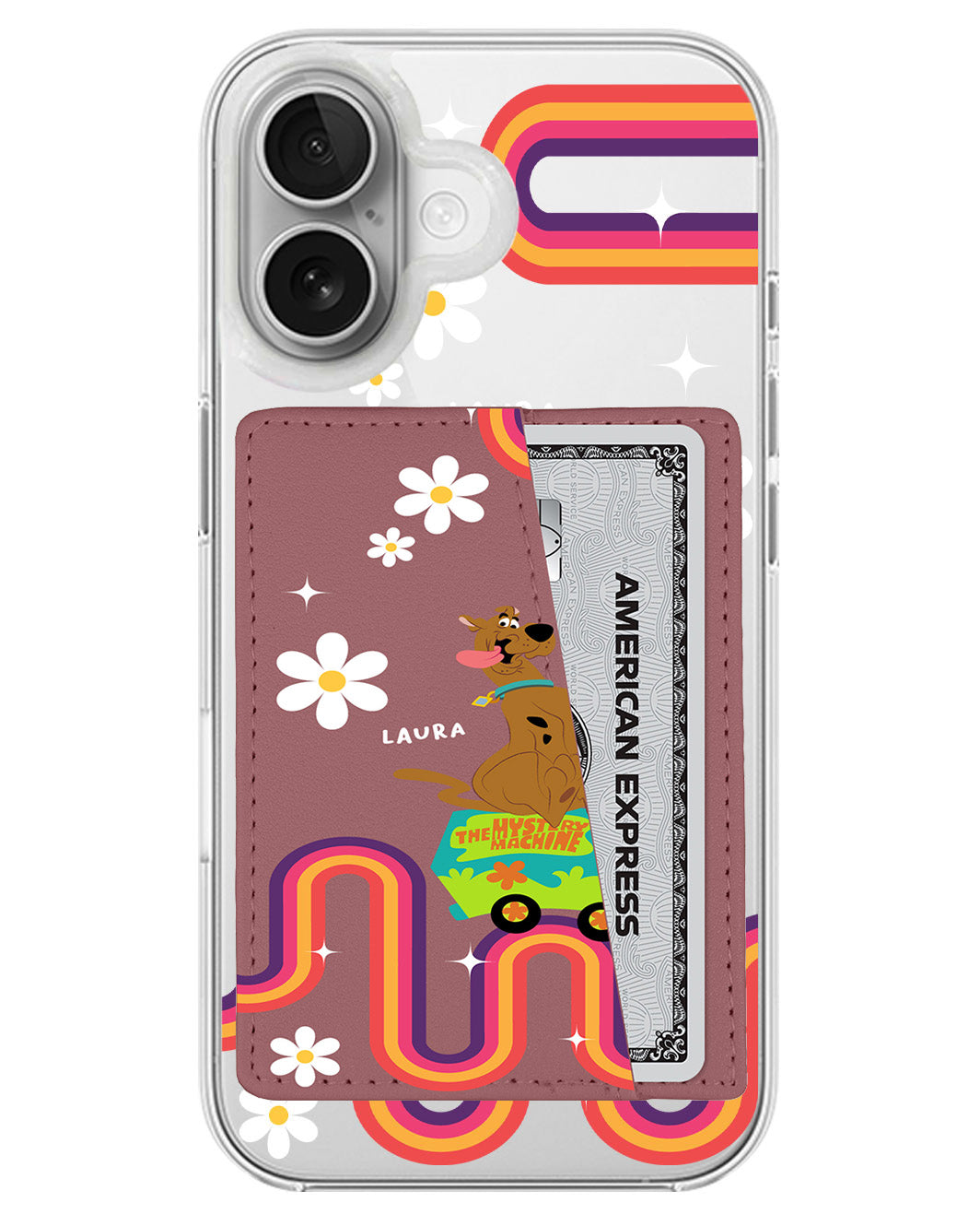 iPhone Leather Wallet Case - The Mystery Machine