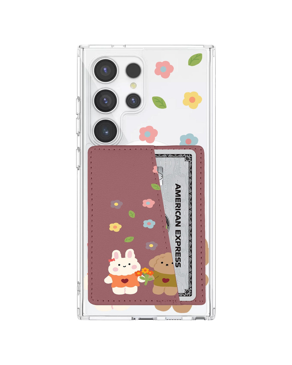 Android Leather Wallet Case - Flower Date