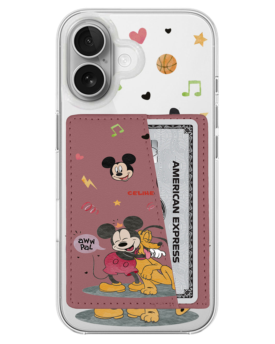 iPhone Leather Wallet Case - Mickey Pal