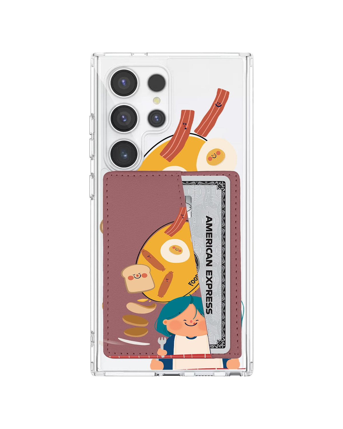 Android Leather Wallet Case - Food First
