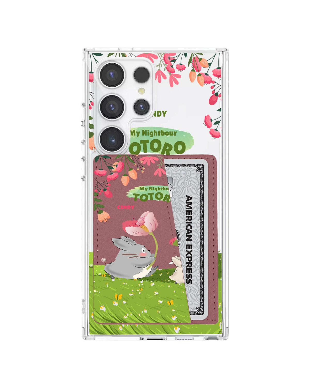 Android Leather Wallet Case - My Nightbour Totoro