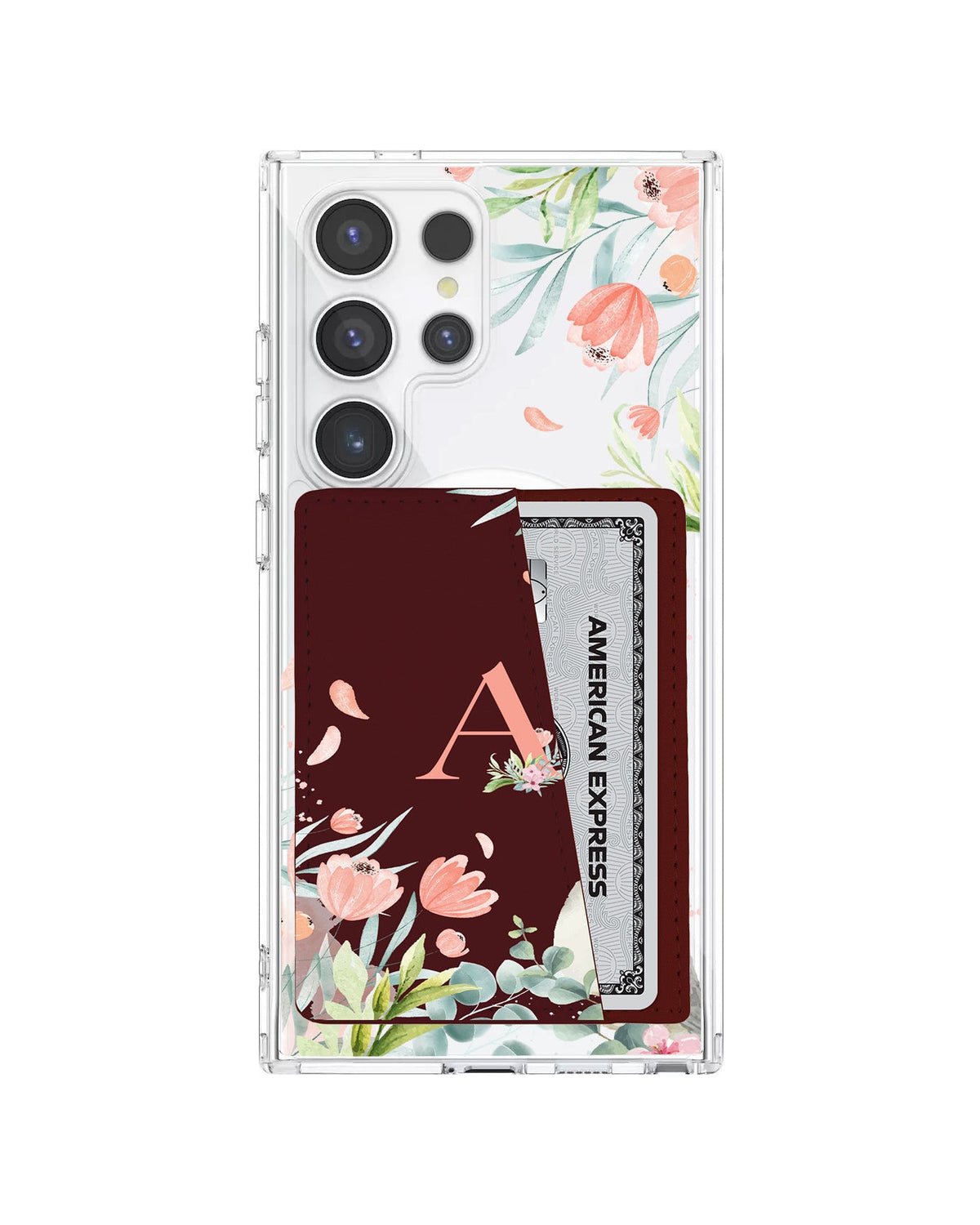 Android Leather Wallet Case - Flower Bloom