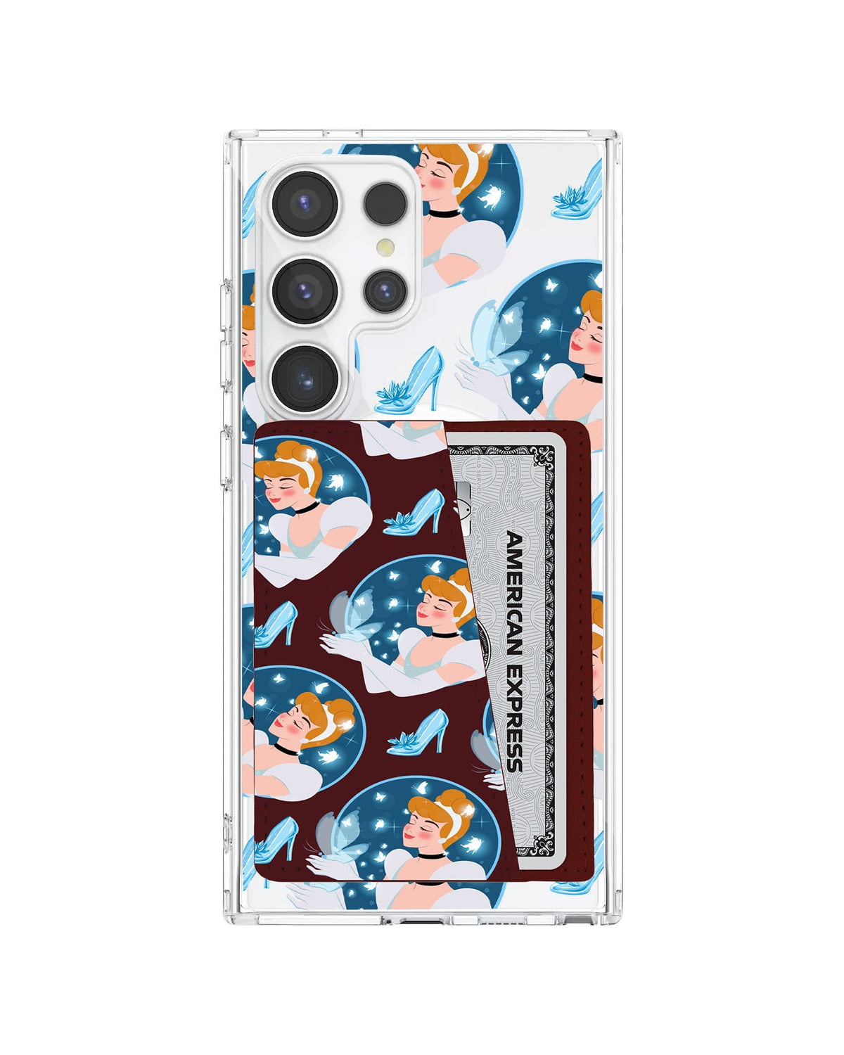 Android Leather Wallet Case - Cinderella Pattern