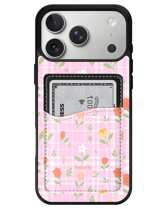 iPhone Phone Wallet Case - Rosy garden
