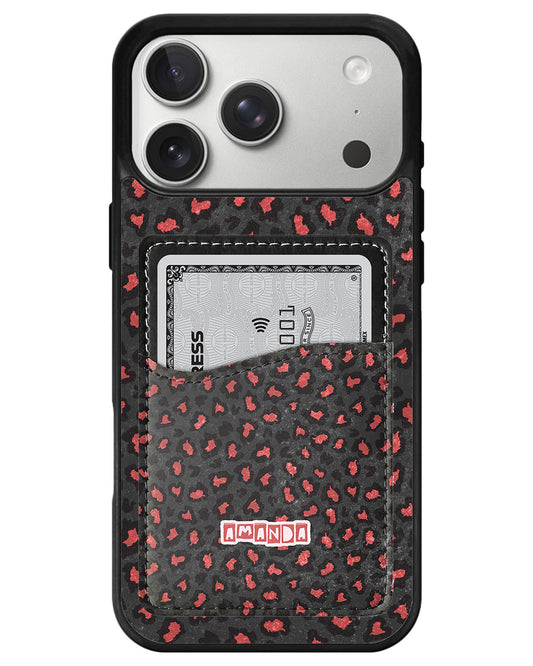 iPhone Phone Wallet Case - Red Chaos