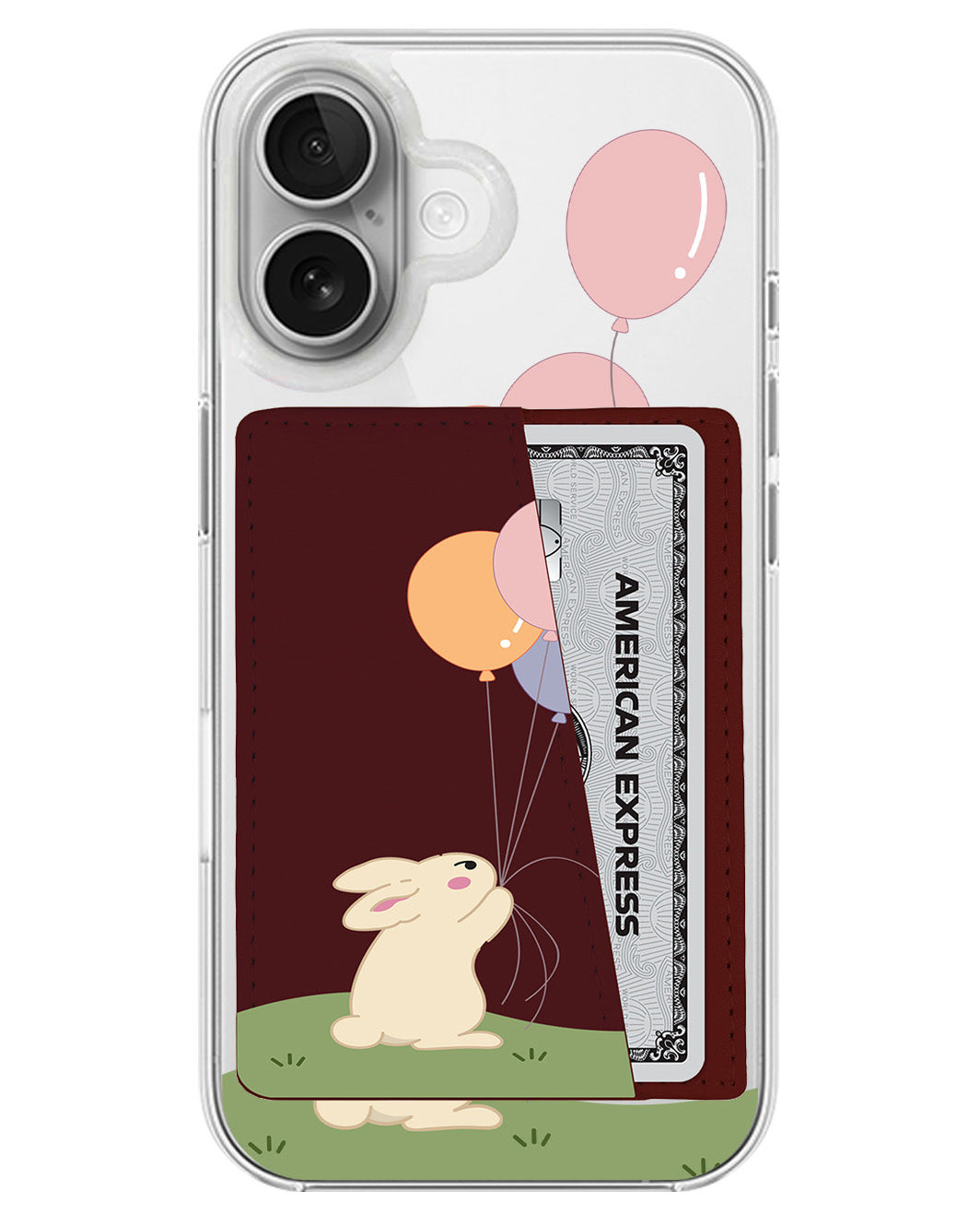iPhone Leather Wallet Case - Bunny