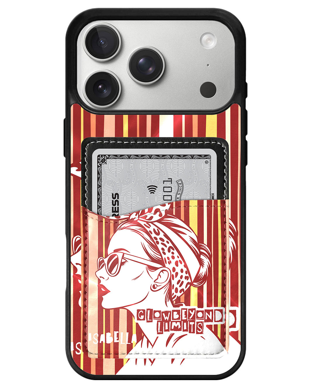 iPhone Phone Wallet Case - Bold in Red