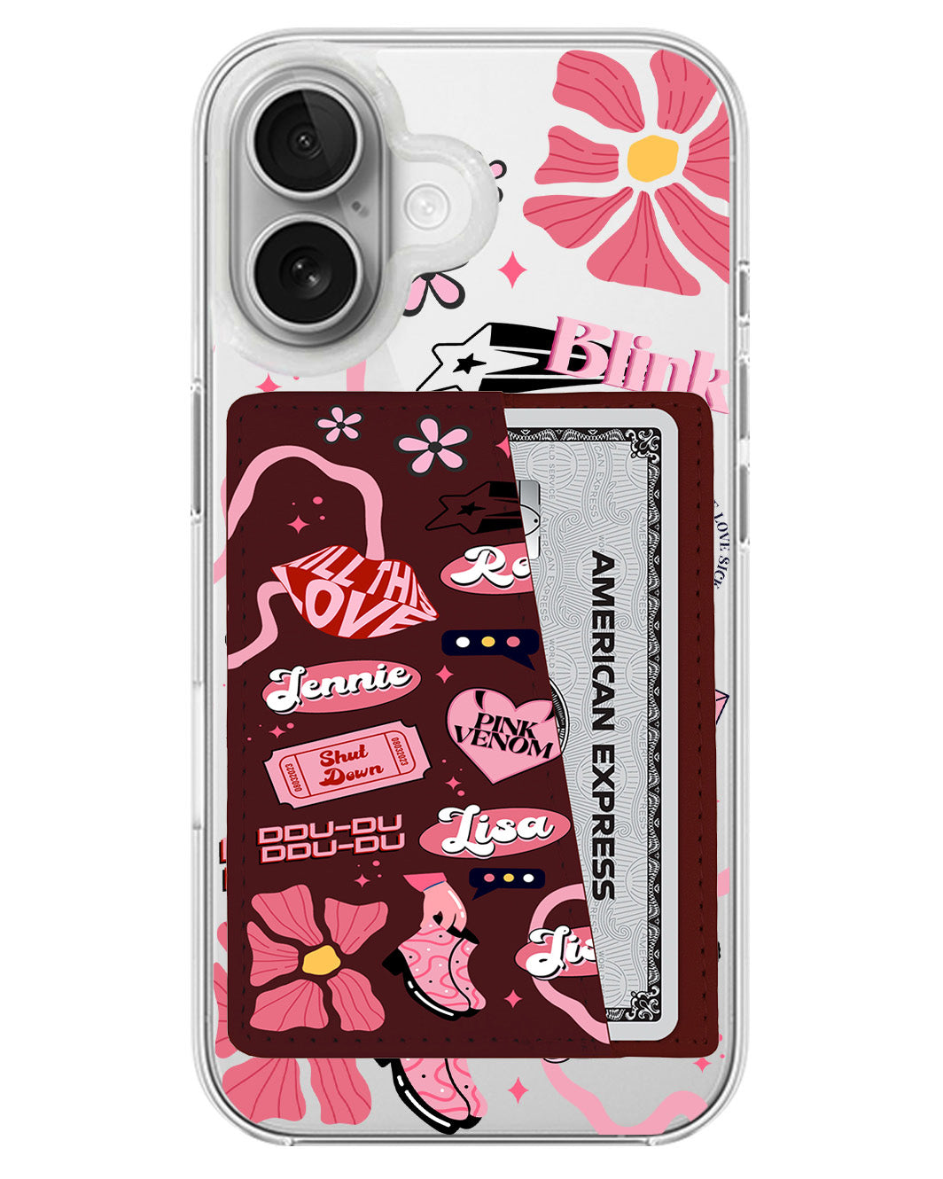 iPhone Leather Wallet Case - Blackpink 1