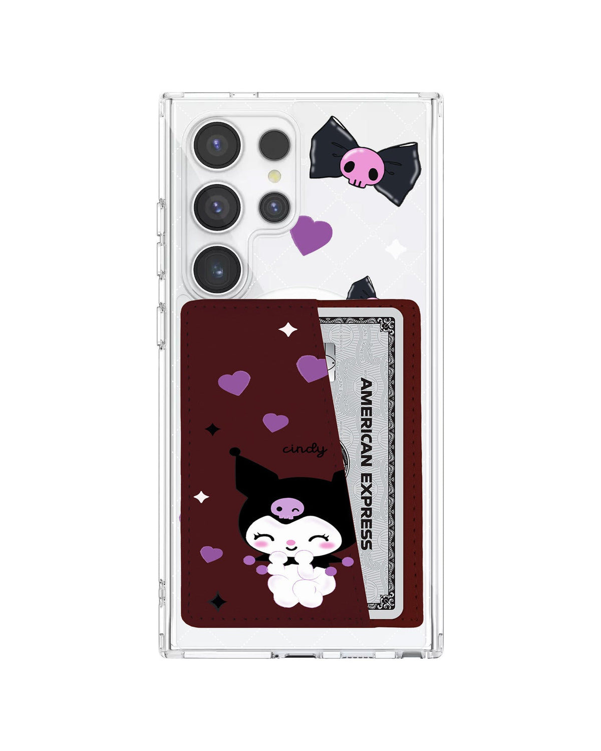 Android Leather Wallet Case - Naughty Kuromi