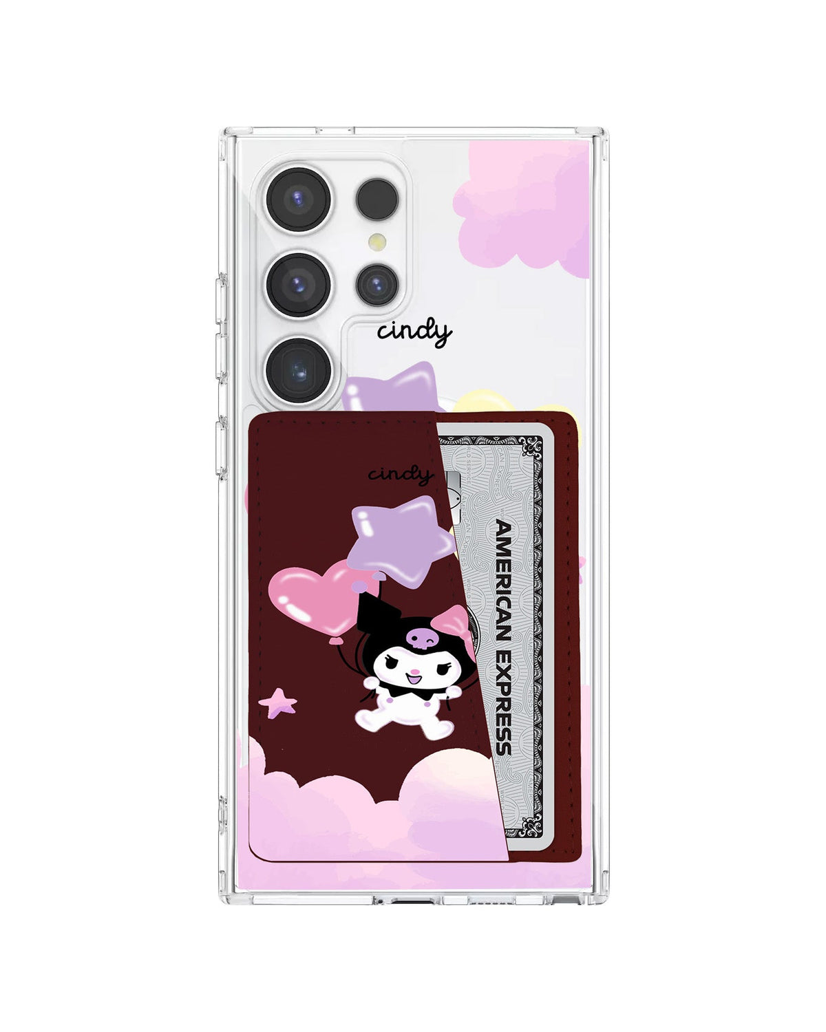 Android Leather Wallet Case - Balloon Kuromi