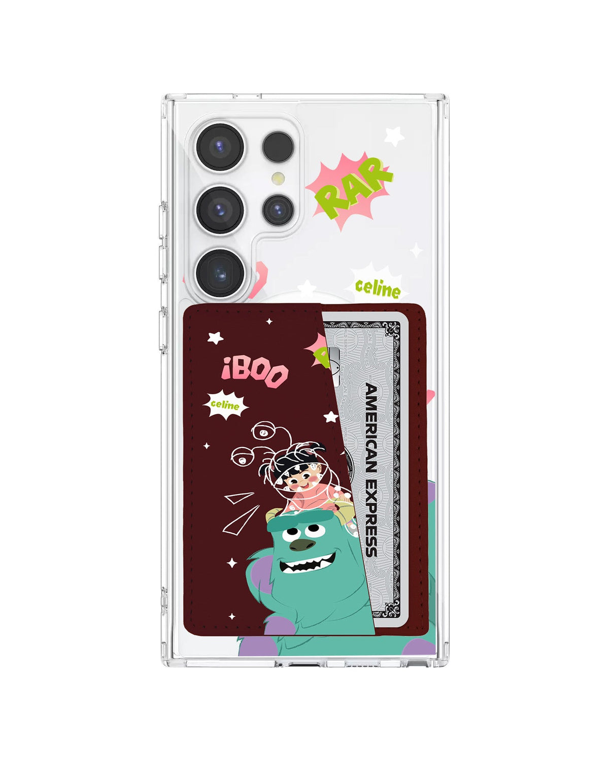 Android Leather Wallet Case - Monster Boo