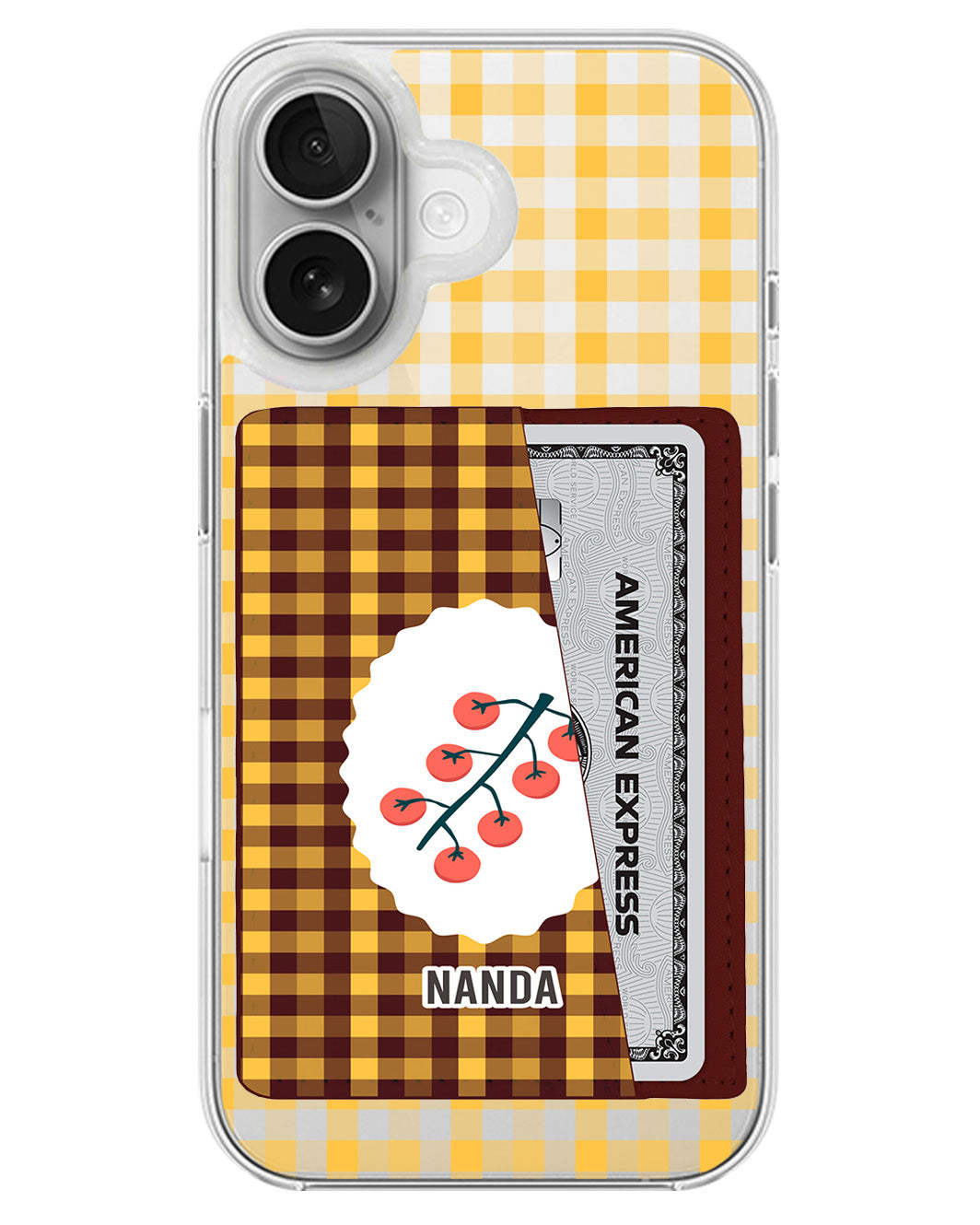 iPhone Leather Wallet Case - Picnic Day