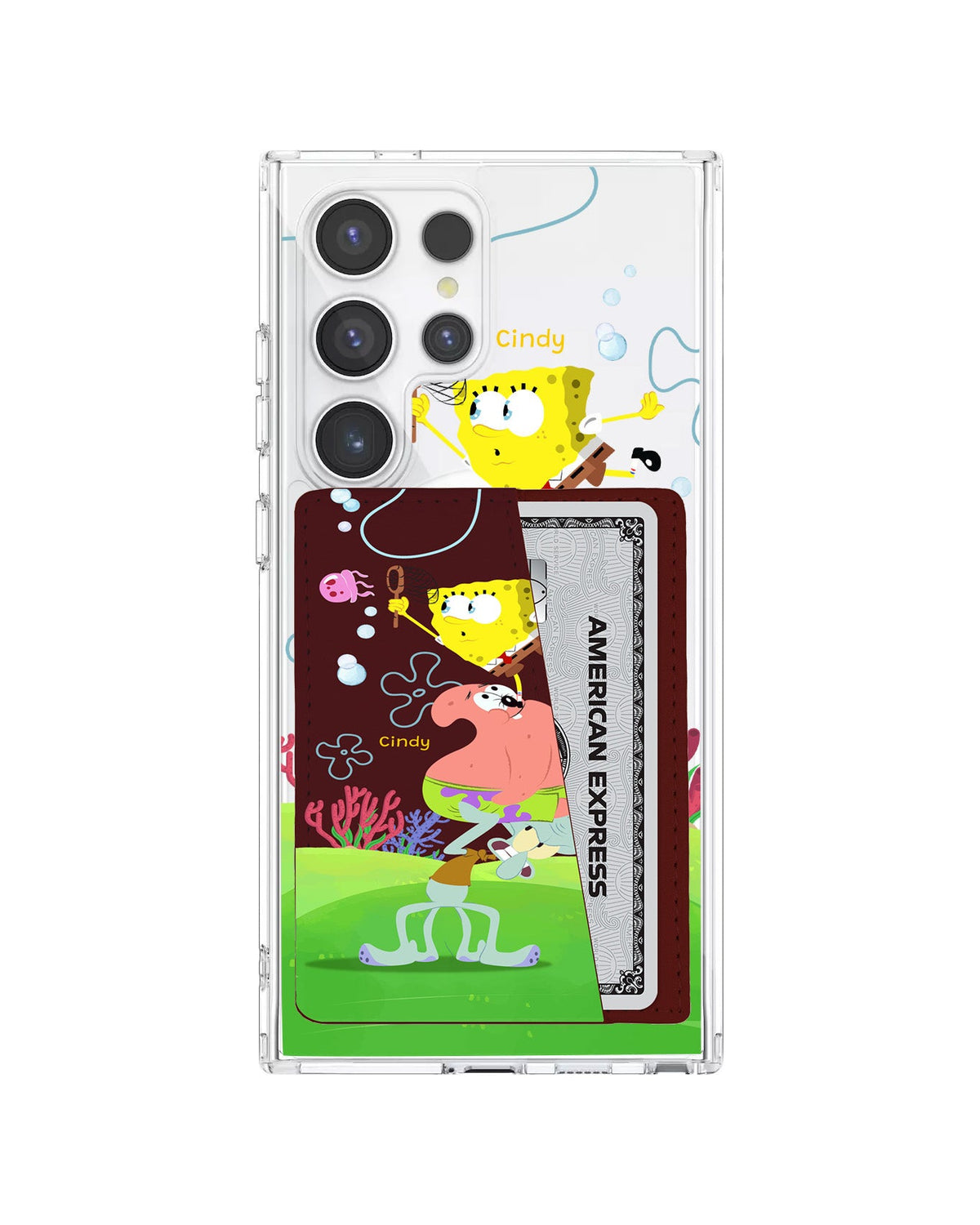 Android Leather Wallet Case - Spongebob 1