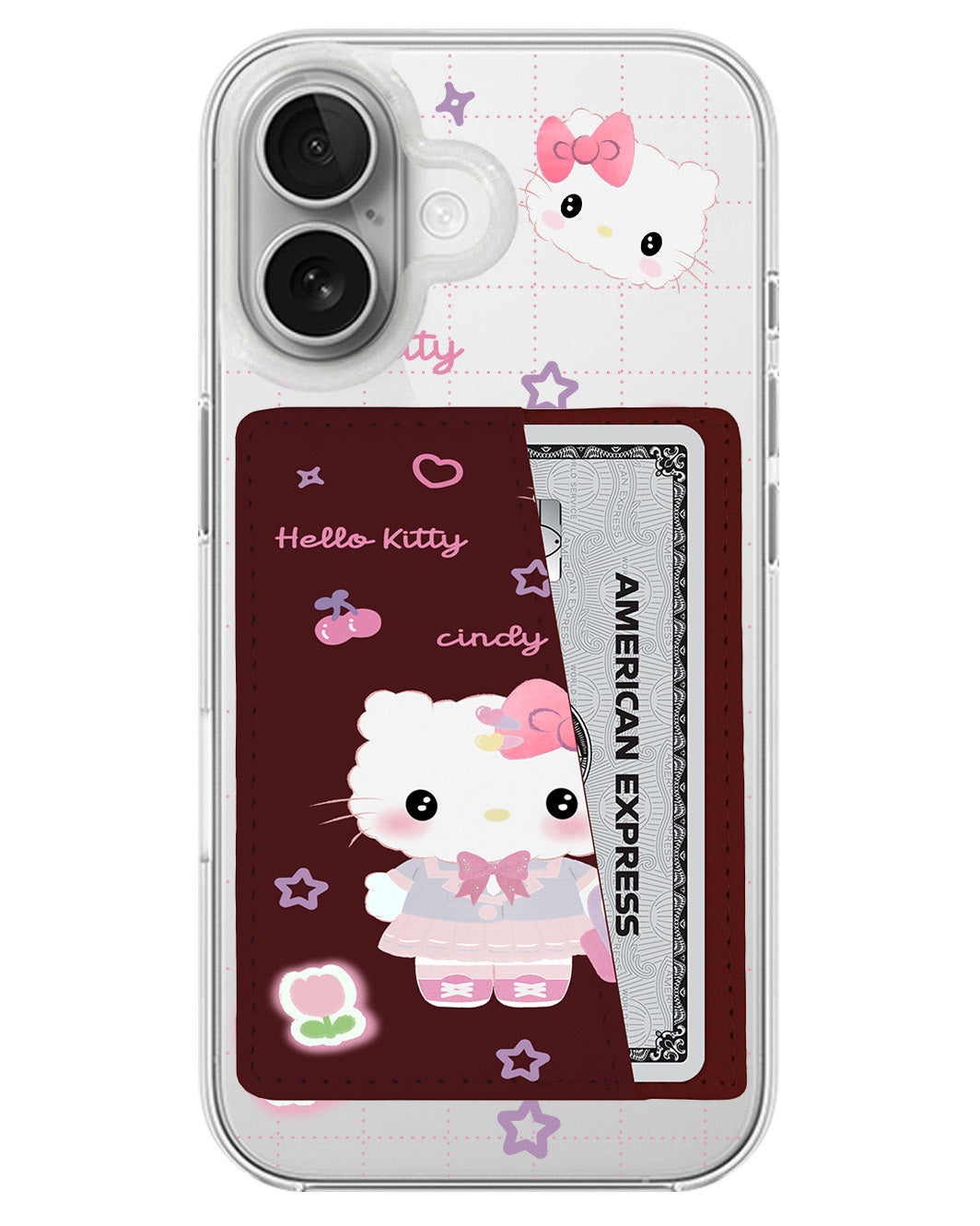 iPhone Leather Wallet Case - Kitty Fashion