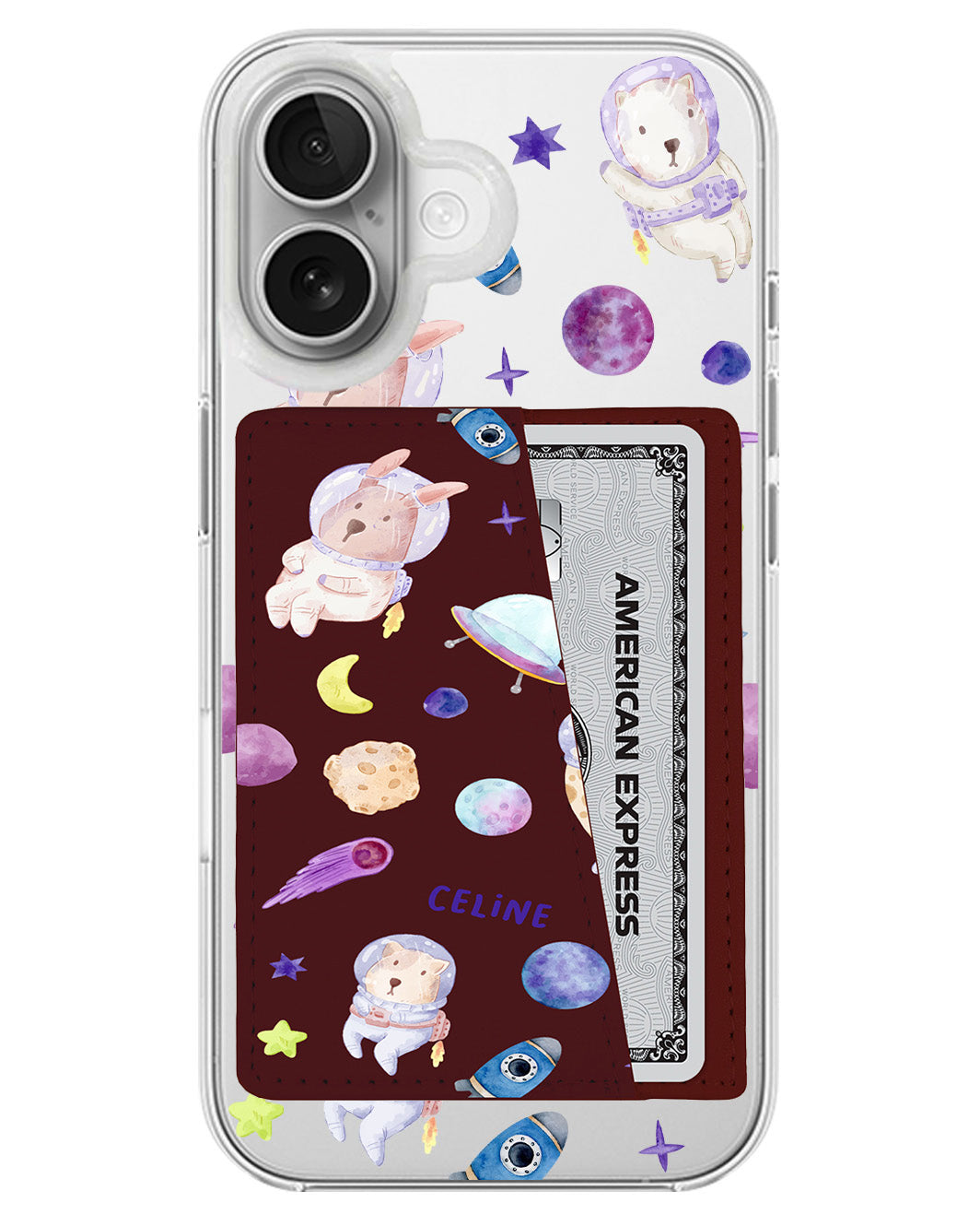 iPhone Leather Wallet Case - Animal Planet
