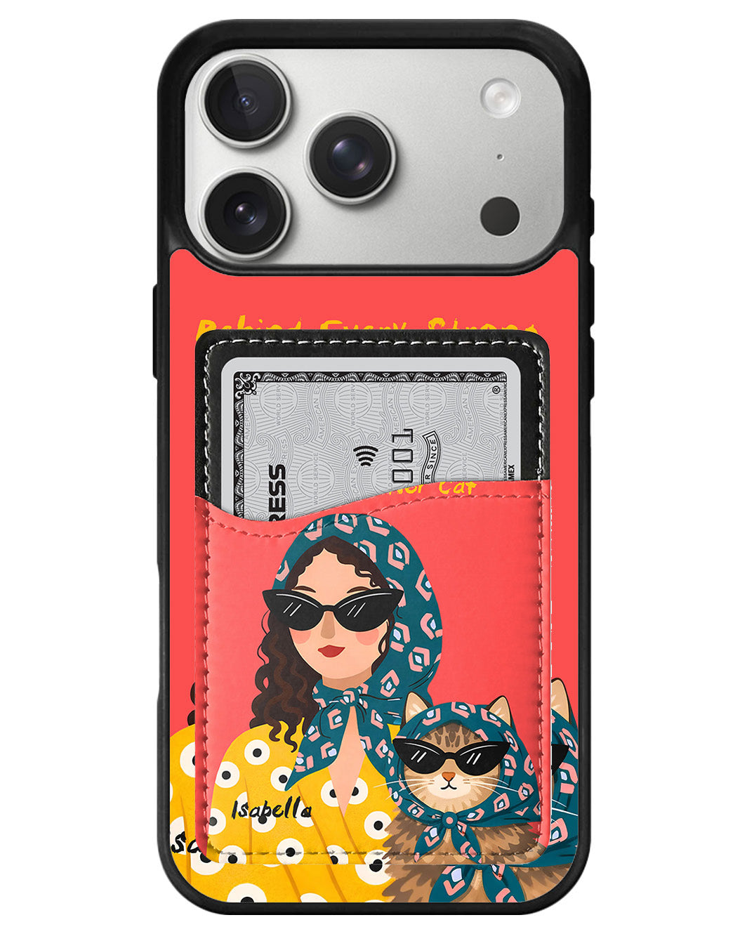 iPhone Phone Wallet Case - Cool cat energy