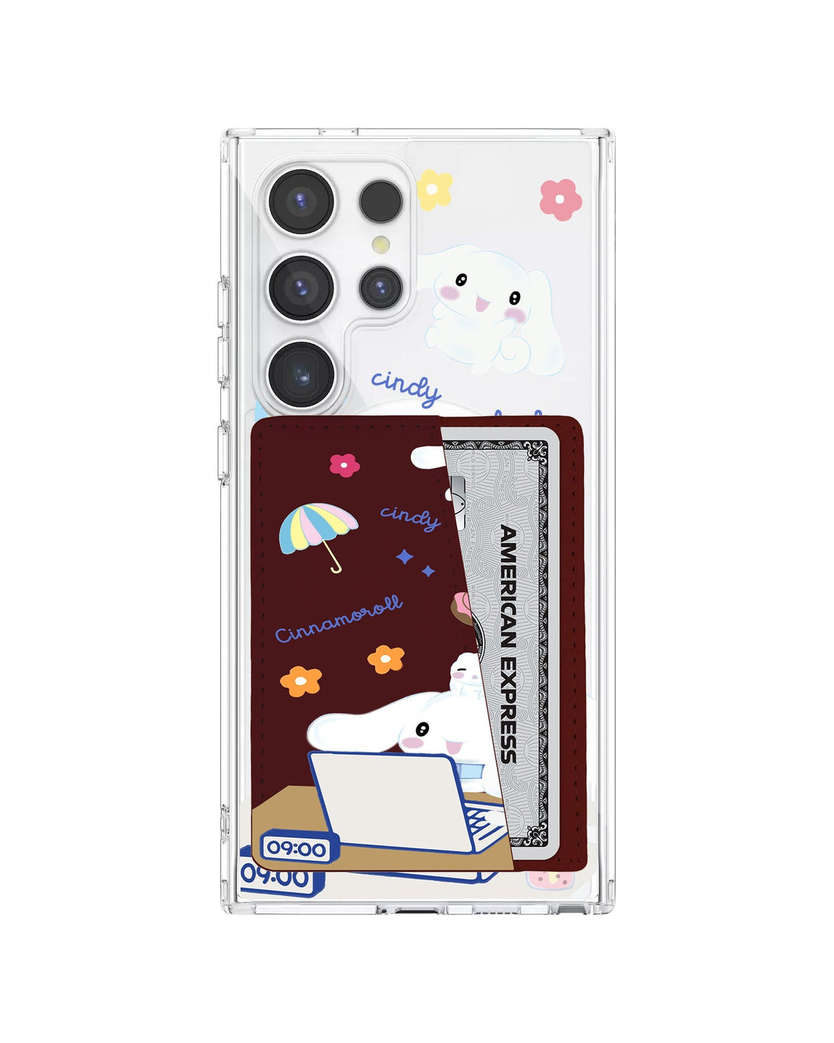 Android Leather Wallet Case - Hard Work Cinnamoroll