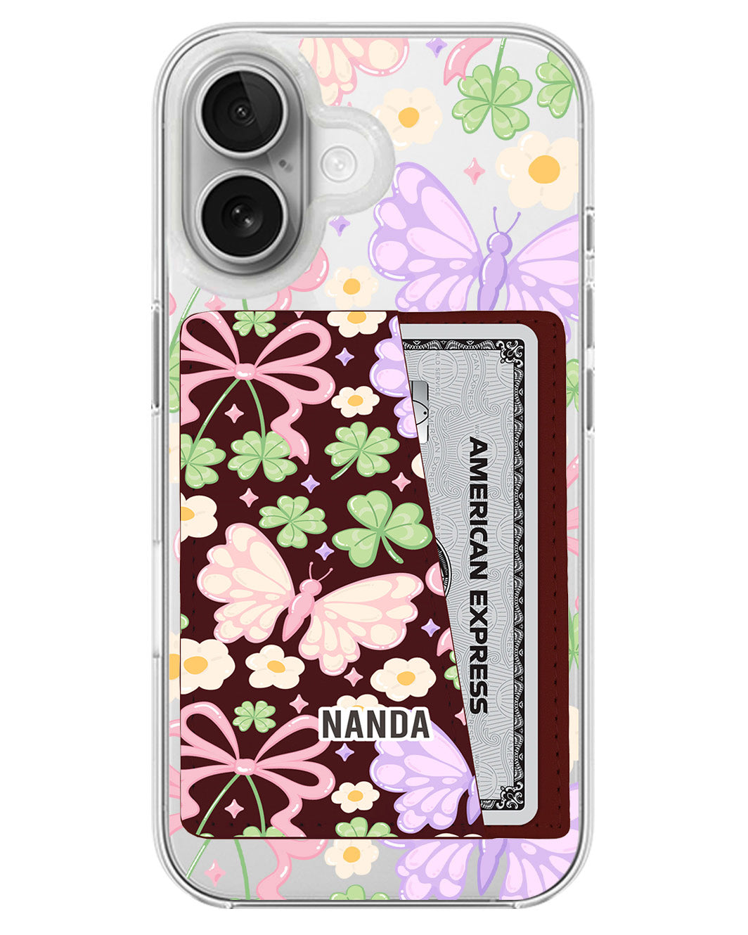 iPhone Leather Wallet Case - Spring Waltz